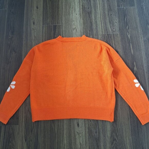 💙 Sweater Cardigan Oversized Floral Design Size L/XL Grandmacore Girly - Picture 7 of 8